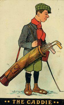 Golfing postcard, c1910. Creator: Unknown