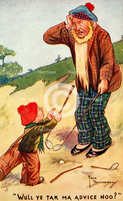 Golfing postcard, c1920s. Creator: Unknown.