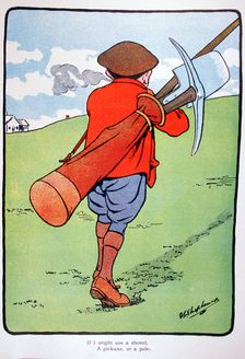 Golfing postcard, c1920s. Creator: George Shepheard