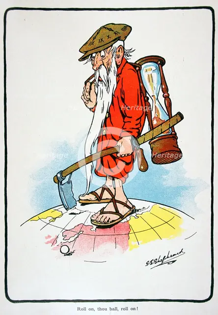 Golfing postcard, c1920s.  Creator: George Shepheard.