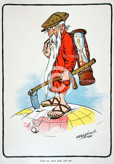 Golfing postcard, c1920s.  Creator: George Shepheard.