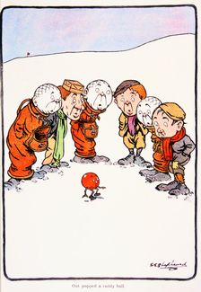 Golfing postcard, c1920s. Creator: George Shepheard