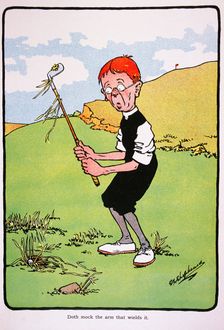 Golfing postcard, c1920s. Creator: George Shepheard