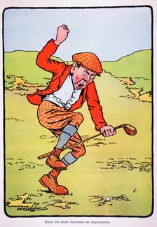Golfing postcard, c1920s. Creator: George Shepheard