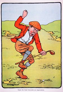 Golfing postcard, c1920s. Creator: George Shepheard