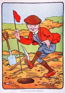 Golfing postcard, c1920s. Creator: George Shepheard
