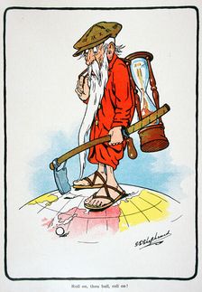 Golfing postcard, c1920s. Artist: George Shepheard