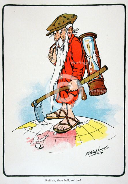 Golfing postcard, c1920s.  Artist: George Shepheard