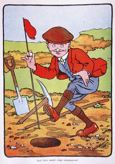 Golfing postcard, c1920s. Artist: George Shepheard