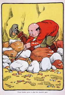 Golfing postcard, c1920s. Artist: George Shepheard