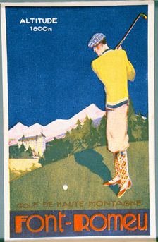 Golfing resort poster, French, c1920s. Creator: Unknown
