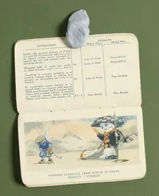 Golfing rulebook, c1900. Creator: Unknown