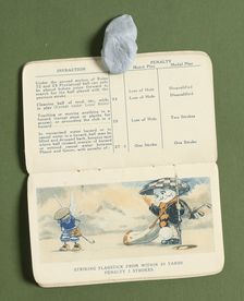Golfing rulebook, c1900. Creator: Unknown