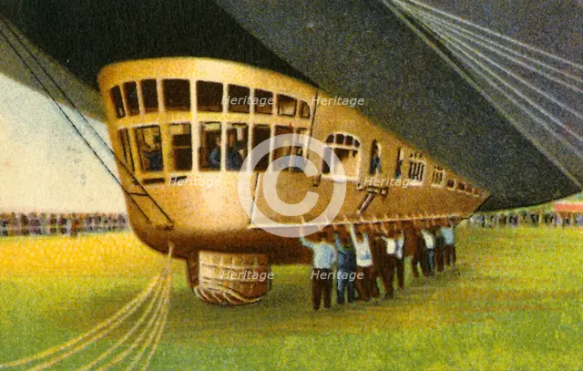 Gondola of a zeppelin, 1932.  Creator: Unknown.