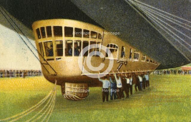 Gondola of a zeppelin, 1932.  Creator: Unknown.