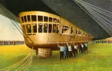 Gondola of a zeppelin, 1932. Creator: Unknown