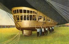 Gondola of a zeppelin, 1932. Creator: Unknown