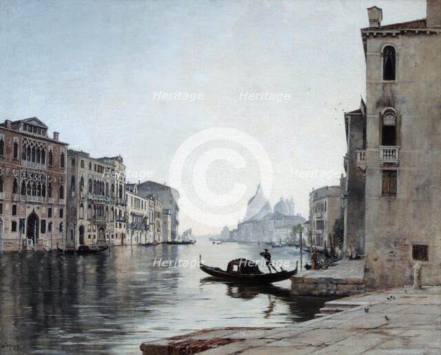 'Gondola on the Grand Canal', 1892.  Artist: Emmanuel Lansyer