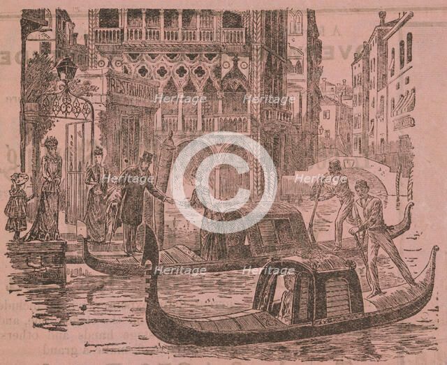 Gondolas, c1891. Creator: Unknown.