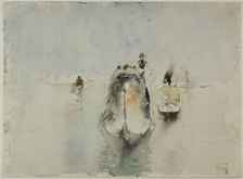 Gondolas, Grand Canal, Venice, n.d. Creator: Robert Frederick Blum