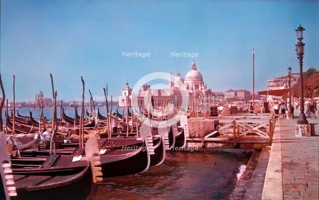 Gondolas, Venice, Italy, c1955.  Creator: Arthur Charles Kirby Ware.