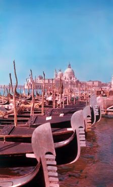 Gondolas, Venice, Italy, c1955. Creator: Arthur Charles Kirby Ware