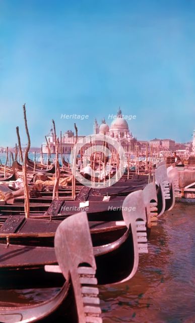 Gondolas, Venice, Italy, c1955.  Creator: Arthur Charles Kirby Ware.