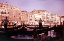 Gondolas, Venice, Italy, c1955. Creator: Arthur Charles Kirby Ware