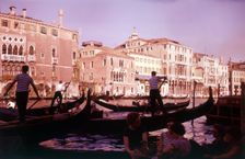 Gondolas, Venice, Italy, c1955. Creator: Arthur Charles Kirby Ware