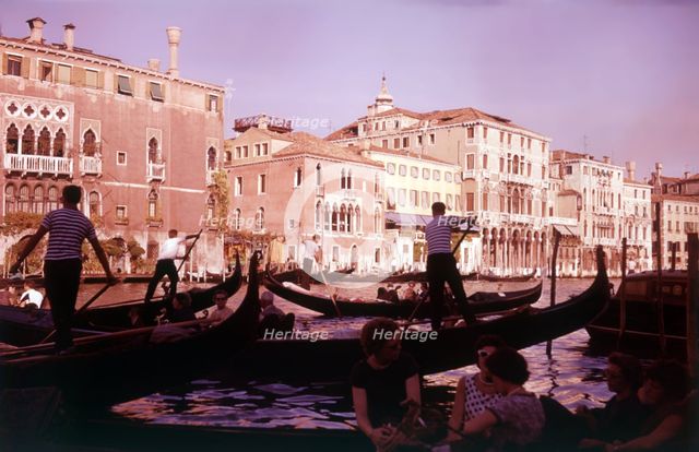 Gondolas, Venice, Italy, c1955.  Creator: Arthur Charles Kirby Ware.