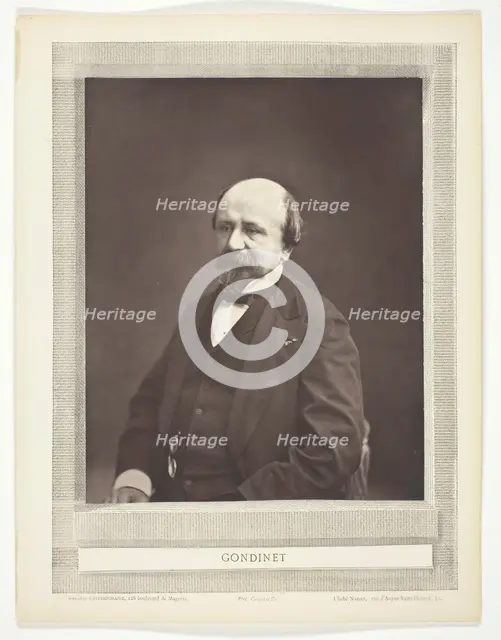 Gondinet, 1853/76. Creator: Nadar.