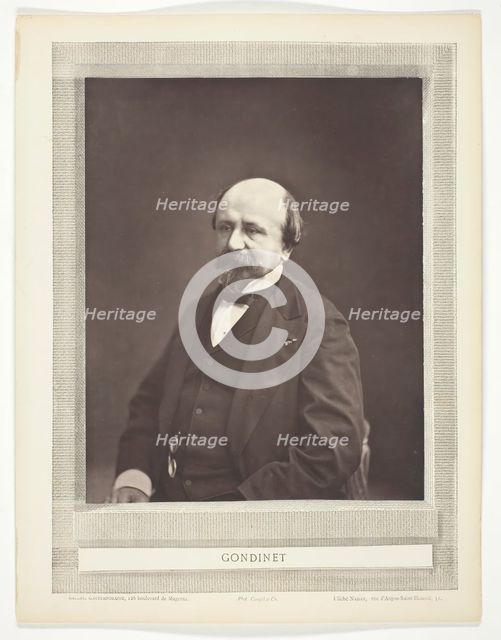Gondinet, 1853/76. Creator: Nadar.