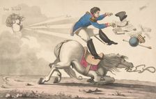 Gone with the Wind (Autant en emporte le vent ), 1815., 1815. Creator: Anon