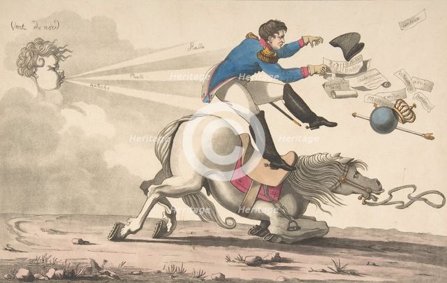 Gone with the Wind (Autant en emporte le vent ), 1815., 1815. Creator: Anon.