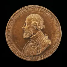 Gonsalvo de Cordoba, 1443-1515, called the Great Captain [obverse], c. 1550. Creator: Annibale Fontana