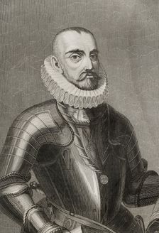 Gonzalo Fernandez de Cordoba, (1453-1515), called "El Gran Capitan", Spanish general, 1853. Creator: Antonio Roca Sallent