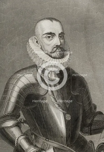 Gonzalo Fernandez de Cordoba, (1453-1515), called "El Gran Capitan", Spanish general, 1853.  Creator: Antonio Roca Sallent.