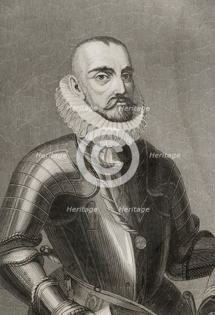 Gonzalo Fernandez de Cordoba, (1453-1515), called "El Gran Capitan", Spanish general, 1853.  Creator: Antonio Roca Sallent.