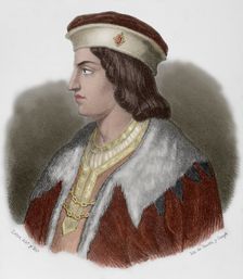 Gonzalo Fernández de Cordoba, (1453-1515), called "El Gran Capitan" . Spanish general, 1867. Creator: Eusebio de Letre