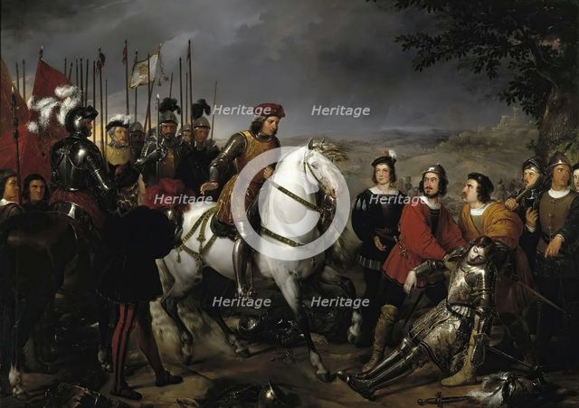 Gonzalo Fernández de Córdoba at the Battle of Cerignola, 1835. Creator: Federico de Madrazo y Kuntz.