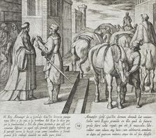 Gonzalo Gustos Outlines the Fate of His Unborn Child, Turning Over the Ring to be Given to...., 1612 Creator: Antonio Tempesta