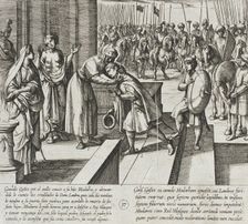 Gonzalo Gustos Recognizes His Son by Means of the Ring..., 1612. Creator: Antonio Tempesta