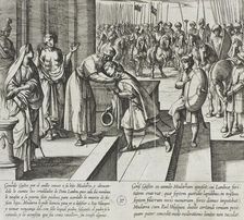 Gonzalo Gustos Recognizes His Son by Means of the Ring..., 1612. Creator: Antonio Tempesta