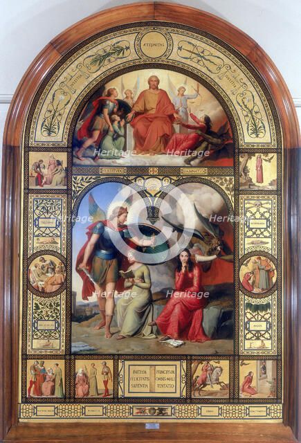 'Good and Evil', 19th century. Artist: Andre Jacques Victor Orsel