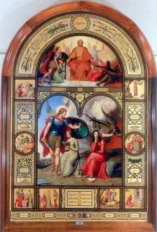 Good and Evil 19th century. Artist: Andre Jacques Victor Orsel