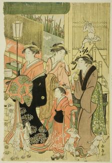 Good and Evil Influences (Zendama akudama), c. 1795. Creator: Eishosai Choki