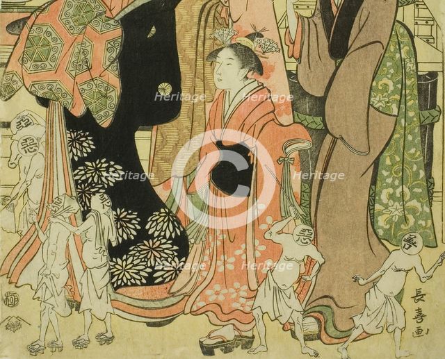 Good and Evil Influences (Zendama akudama), c. 1795. Creator: Eishosai Choki.