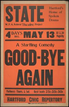 Good-bye Again, Hartford, CT, [193-]. Creator: Unknown