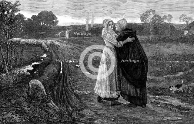 "Good-bye, God Bless You!" from the picture by P. R. Morris,...Royal Academy, 1873. Creator: William Biscombe Gardner.
