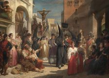 Good Friday Procession in Seville, 1885. Creator: Nicaise de Keyser